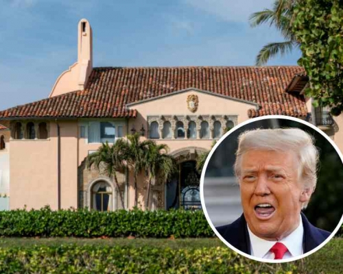 消息指特朗普有意在海湖庄园长住。AP