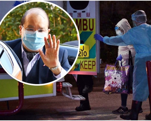 張建宗(小圖)承認近日有多幢大廈的居民需撤離,令人手緊絀,工作出現滯後情況,但問題現已解決。資料圖片