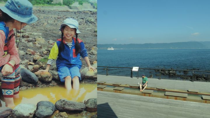 自掘足湯及大型足浴設施，均是到訪櫻島時可體驗的特色遊趣。