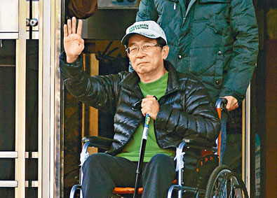 　　陳水扁正在台南家鄉保外就醫。