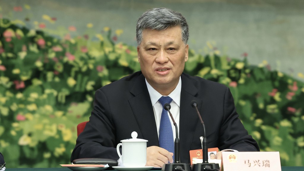 馬興瑞。中新社