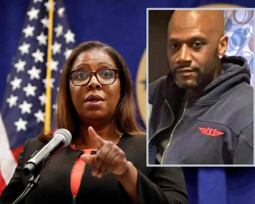 詹樂霞宣布成立大陪審團調查普魯德(小圖)死亡案。AP