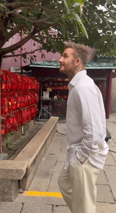碧咸在個人的IG貼出在遊覽澳門不同著名景點的片段，包括大三巴，廟及品嚐葡撻。網上圖片