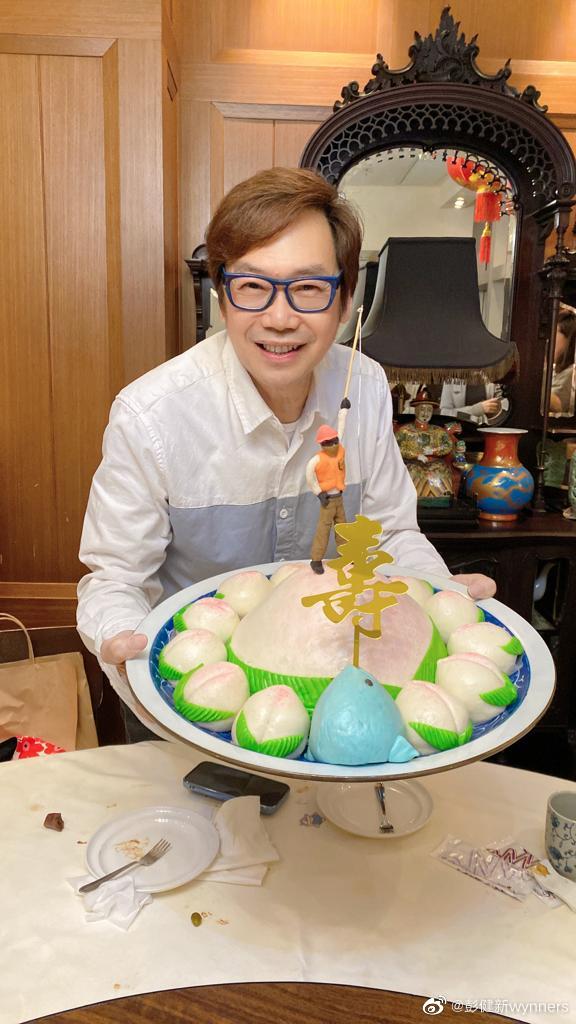 彭健新去年慶祝74歲生日。