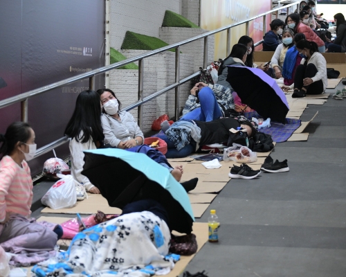 葛珮帆呼籲，外傭在休息日期間儘量留在家中。資料圖片