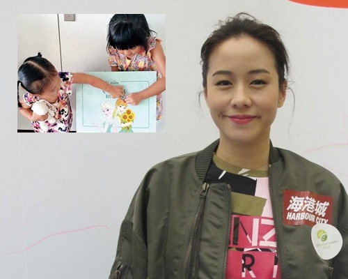 林嘉欣身為兩女之母,指因應小朋友不同的特質同個性而調節教育方式。