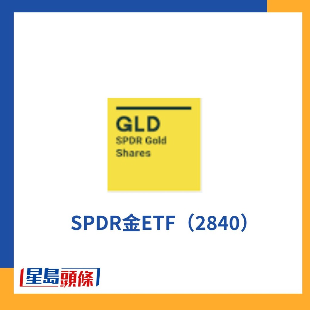 黃金股：SPDR金ETF（2840）
