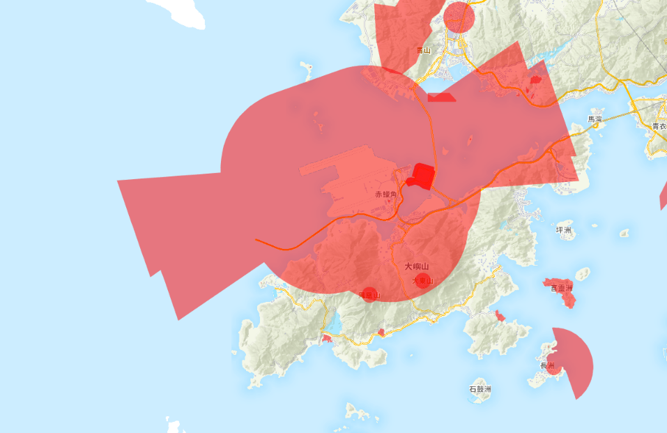 本港不少地区被划为禁飞区。