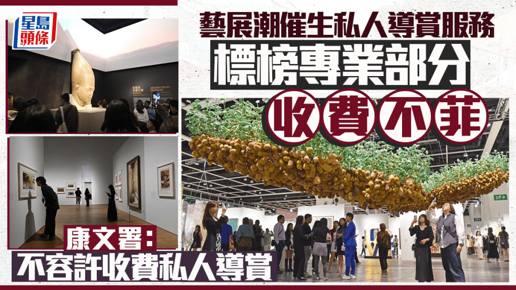 每日雜誌｜藝展潮催生私人導賞服務  標榜專業部分收費不菲  康文署：不容許收費私人導賞