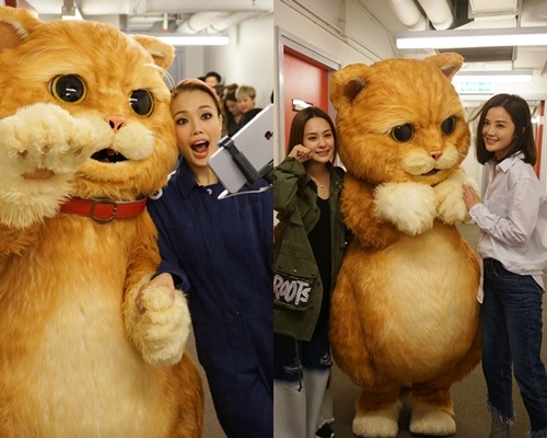 可愛喵星人出動，祖兒同Twins都忍唔住要集郵。