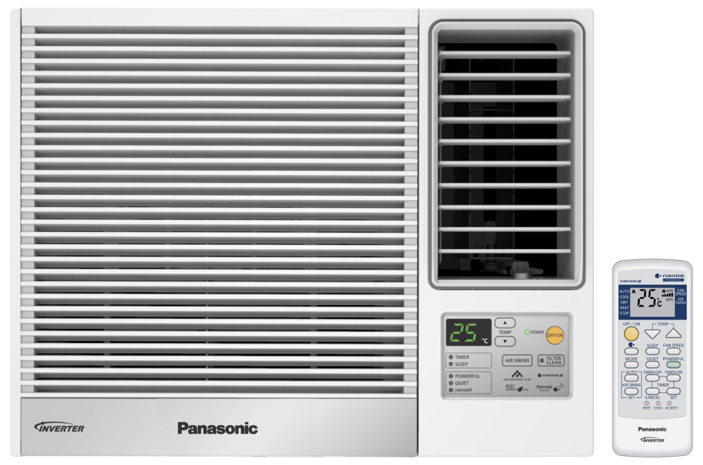 Panasonic  3/4 匹變頻式冷暖窗口機/$5,790，送價值$433的GODIVA五張禮券套裝 。 