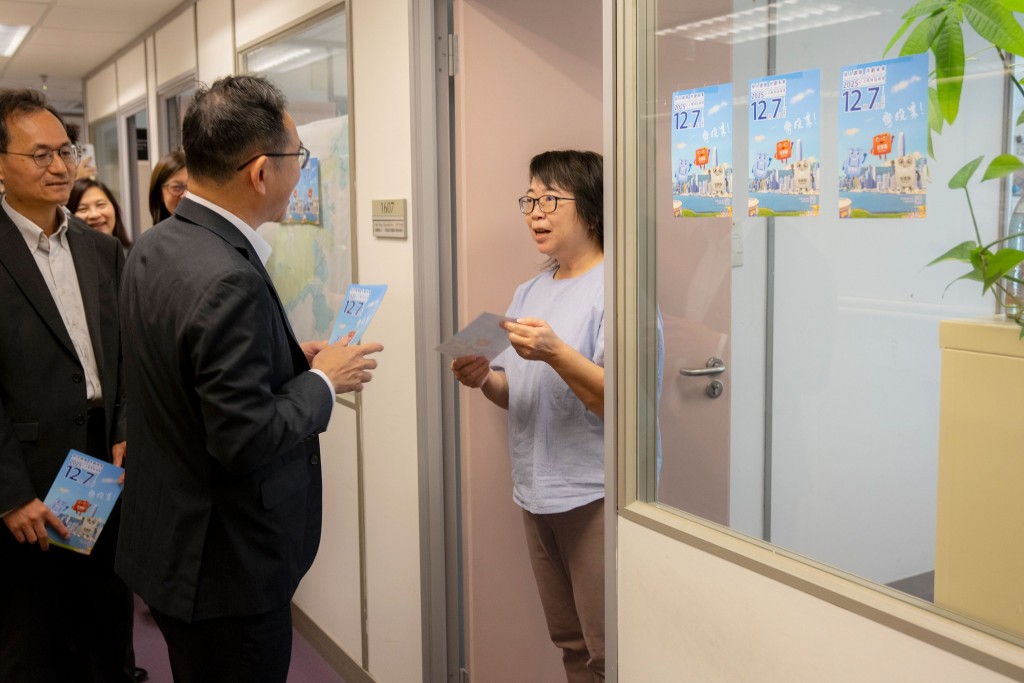 林智文呼籲員工踴躍投票。