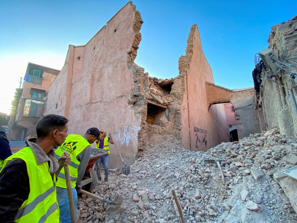 摩洛哥發生6.8級地震，釀成最少2000人身亡。(路透社)