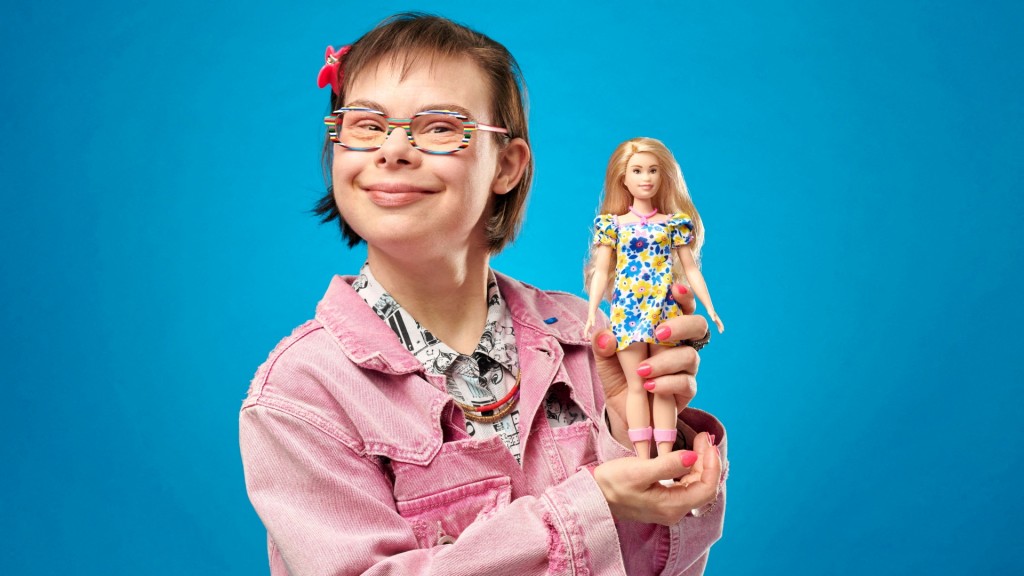美泰推出首款唐氏綜合症芭比娃娃。路透社