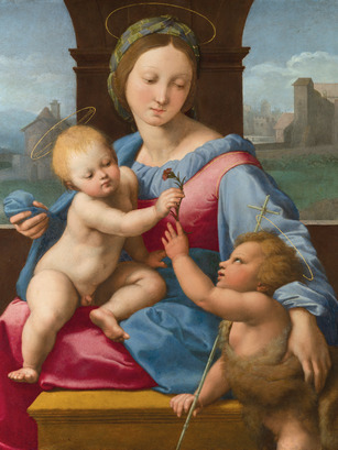 《聖母子與施洗者約翰》（加瓦聖母） 拉斐爾 約1510–1511年