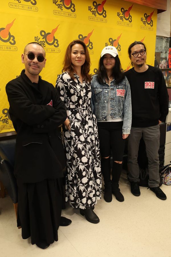 麥浚龍、 韋羅莎 、王雙駿、Coey young到商台宣傳新歌《黑盒》。