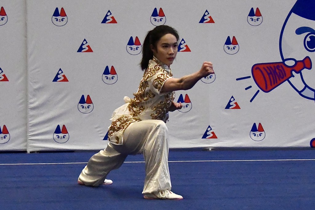 杨子莹将出战女子长拳。杨骏尧摄