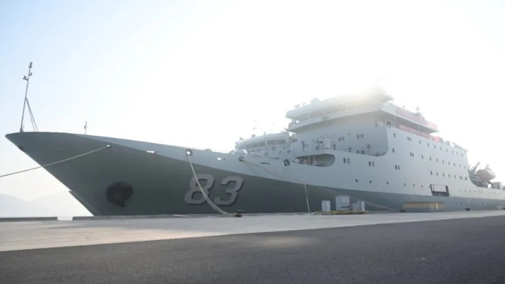 戚繼光艦。微博@人民海軍