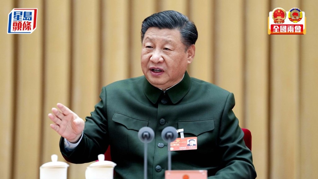 國家主席習近平今日會見出席「兩會」的解放軍代表。