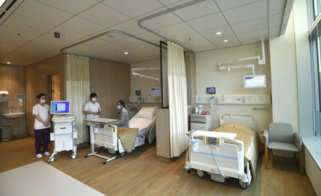 中大醫院首日啟用。資料圖片