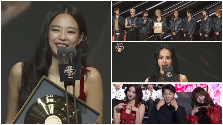 Jennie連帶BLACKPINK奪4大獎成「金唱片」大贏家  Stray Kids力壓眾男團得「專輯大賞」 蔡依林許光漢齊任頒獎嘉賓