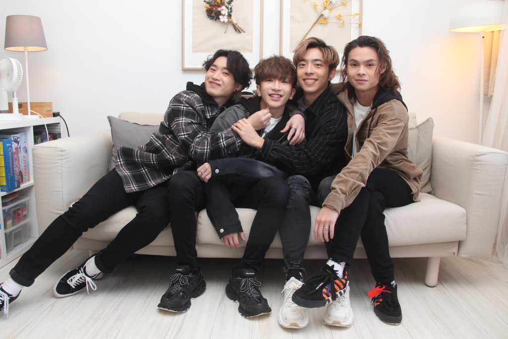 （左起）MIRROR的Jer、Anson Lo、Edan、Tiger早前接受《頭條日報》專訪。