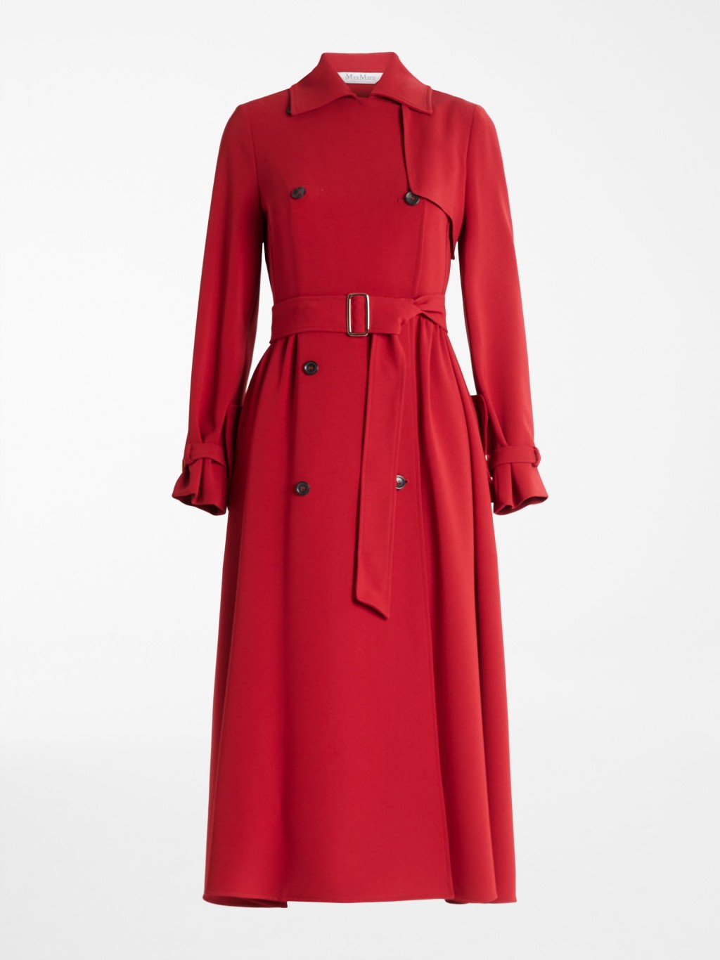 以大衣見稱的Max Mara，新年推出迎合節日氣氛的紅色Trench Coat /$13,280。