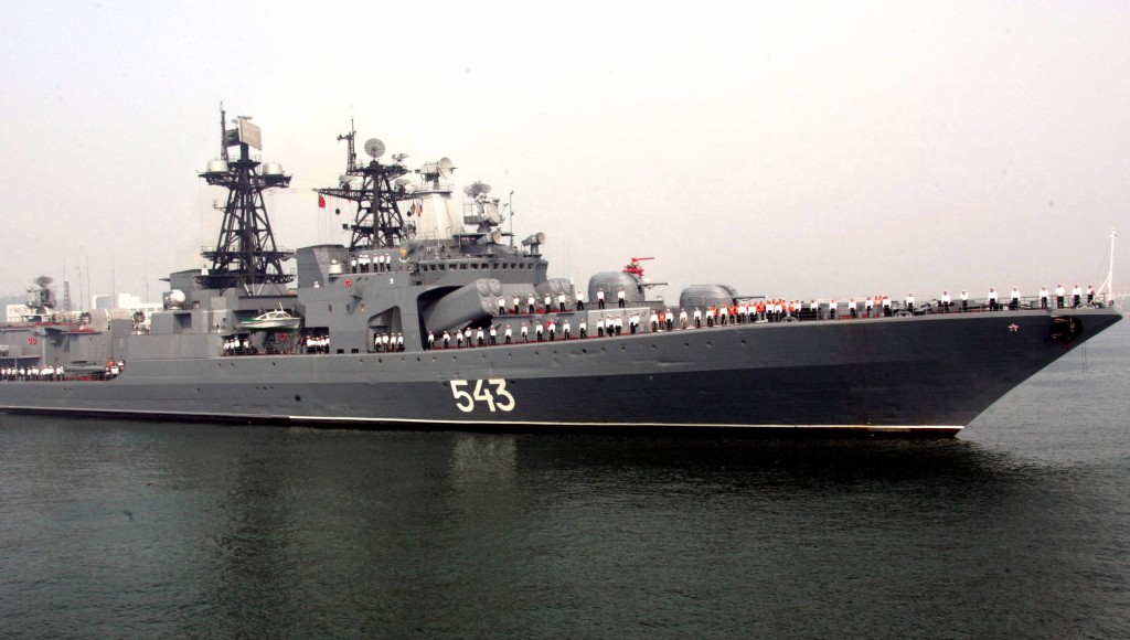 俄羅斯艦隊在日本海與鄂霍次克海峽演習,為期2周。 新華社