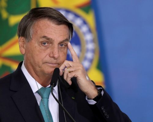 巴西總統博爾索納羅。 AP