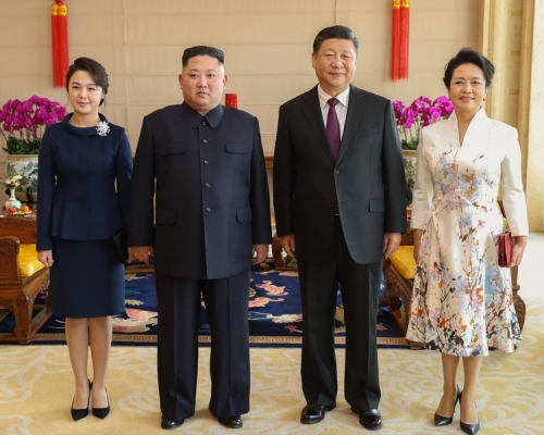北韓最高領導人金正恩結束訪華行程。（新華社）