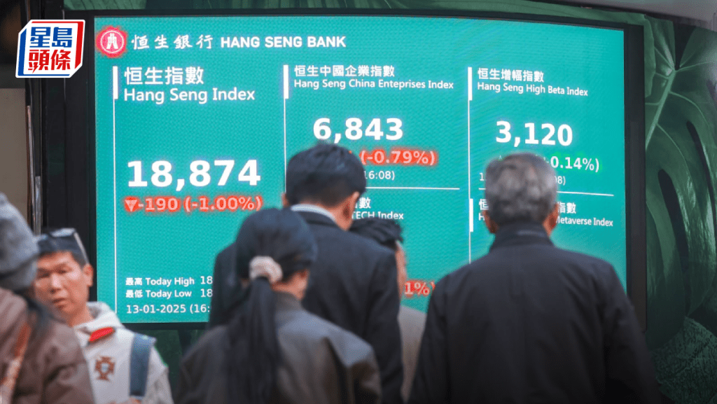 恒指6日累瀉886點 科網續捱沽 海爾智家插7% 專家：升穿19500方脫弱勢｜港股收市
