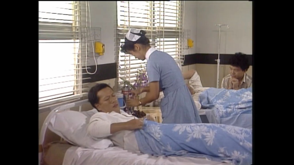《刑警本色》中劉江飾演警察，因工作受傷被送到醫院。