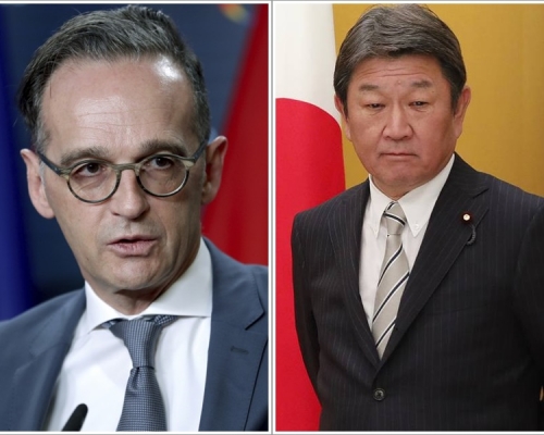 日本及德國外相定4月中進行「2 + 2 」對話。AP資料圖片