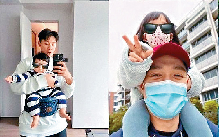 可愛仔女■38歲周柏豪育有一子一女,但無意再追多個。 可愛仔女■38歲周柏豪育有一子一女,但無意再追多個。