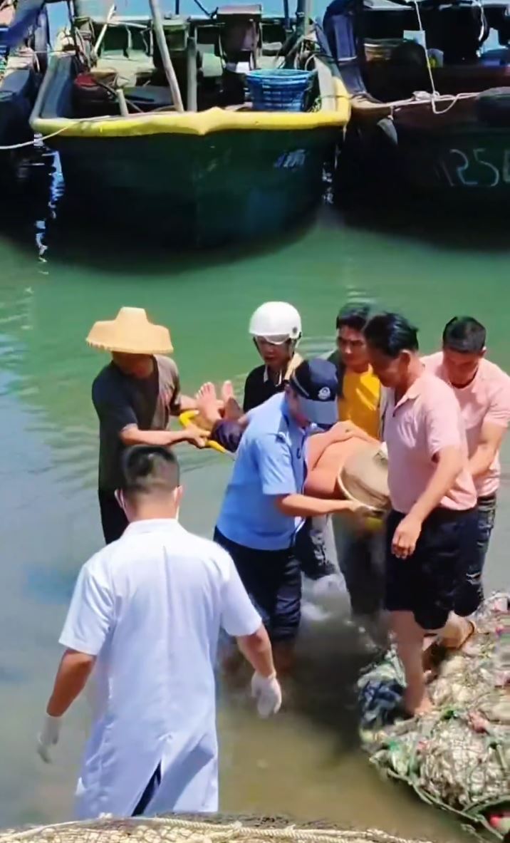 秦先生在海南意外落海，漂浮7日6夜始獲救。
