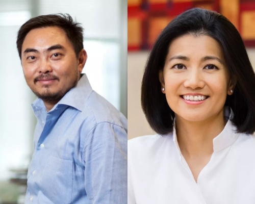 左：甘剑平、梁颖宇。