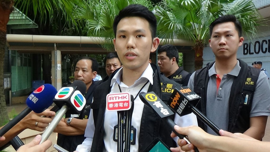 屯門警區重案組第一隊主管黃泳洪。黃文威攝