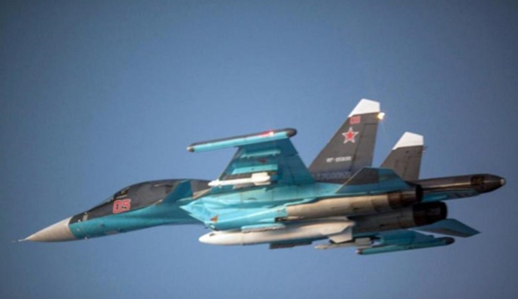 2架俄罗斯Su-34及35战机被击落。路透社资料相