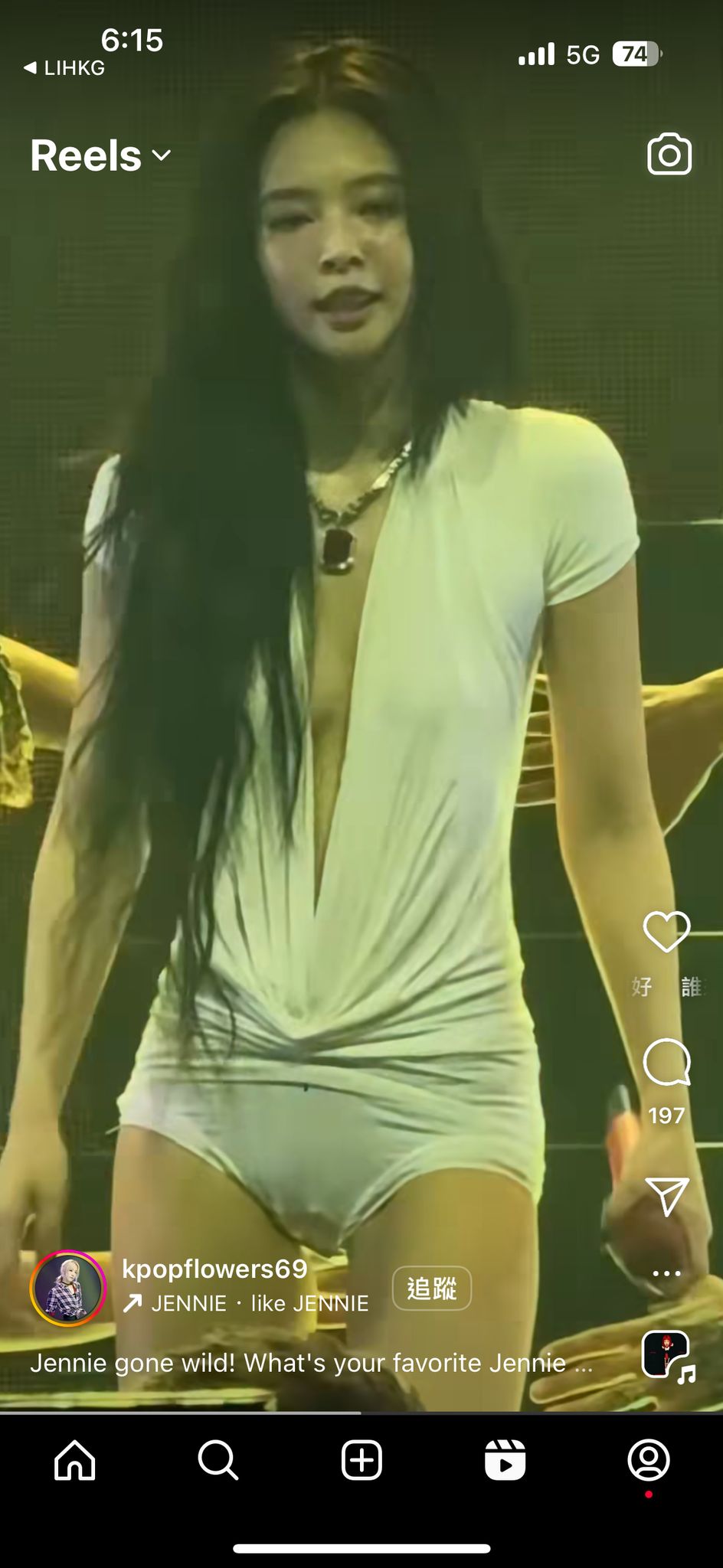Jennie@BLACKPINK的性感程度嚇親fans。 Jennie@BLACKPINK的性感程度嚇親fans。