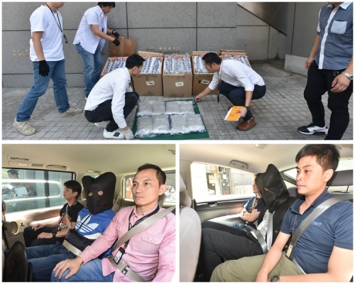 警方行動中拘捕四名青年。