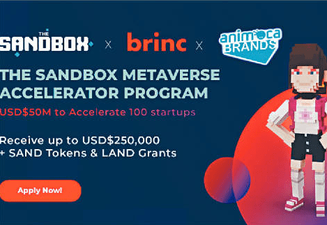 The Sandbox 支援元宇宙初創企業、虛擬遊戲及NFT創作人才。
