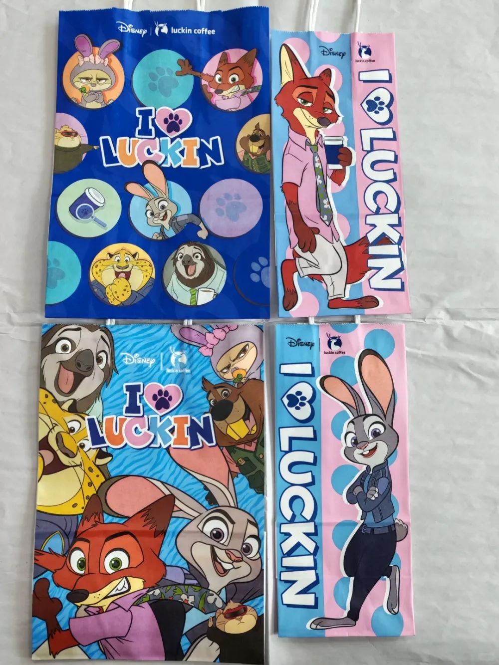 《优兽大都会》等热门动漫或电影的联名奶茶包装袋，被视为“黄金”。