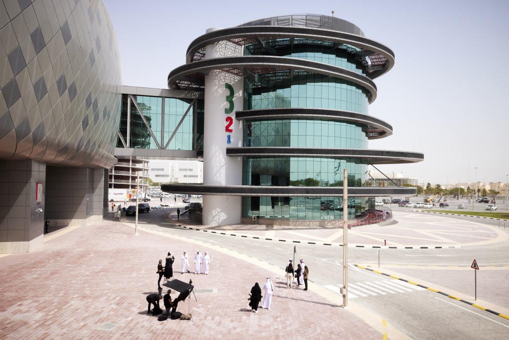 3-2-1卡塔爾奧林匹克體育博物館，由西班牙著名建築師Joan Sibina設計。