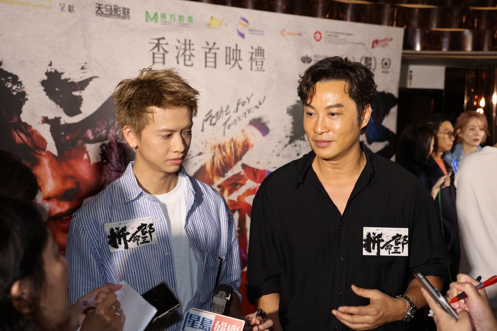 譚耀文與林家熙飾演父子。 譚耀文與林家熙飾演父子。
