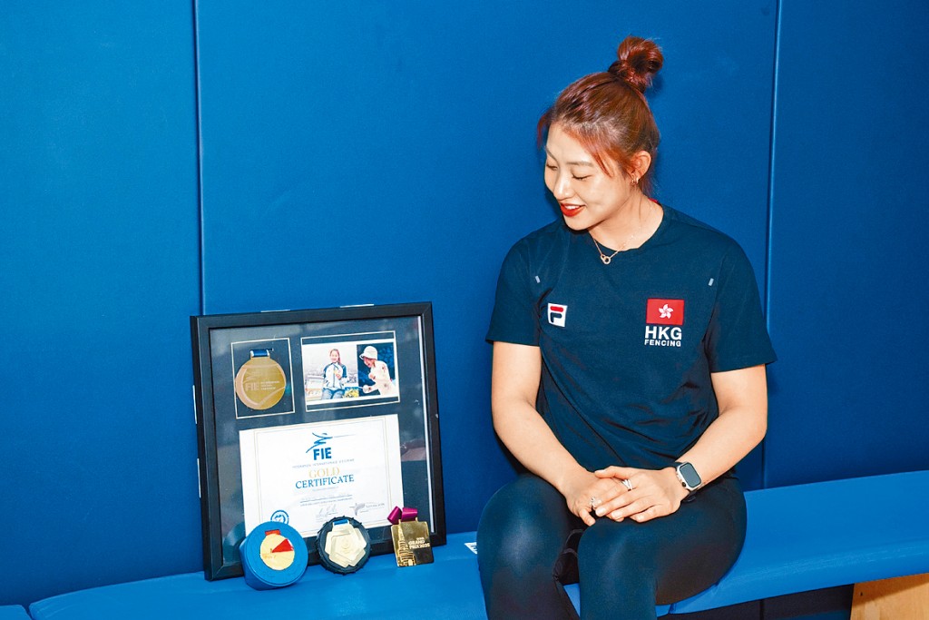 這些難忘獎牌令年輕的佘佘更有自信走她的劍擊路。