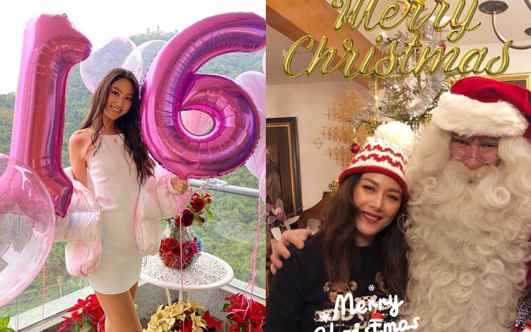 琦琦给Ella送上生日祝福，并贴上与圣诞老人合照，确认圣诞老人来了。