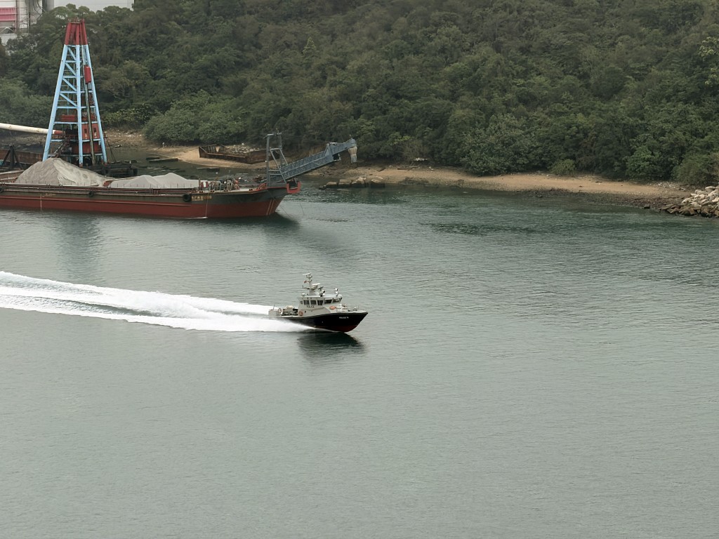 水警輪到場搜救。梁國峰攝