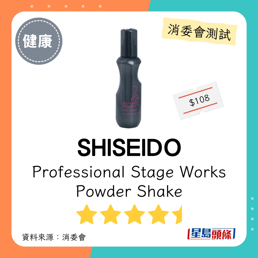 消委會髮泥髮蠟噴髮膠｜SHISEIDO Professional Stage Works Powder Shake