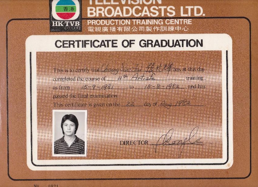 張兆輝投考1982年第十一期無綫電視藝員訓練班，同期有梁朝偉、周星馳、吳鎮宇等。