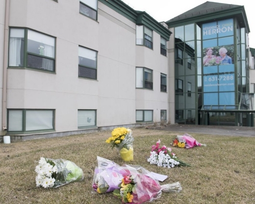 位於加拿大魁省郊區的赫倫安老院,自3月13日以來已有31人死亡,其中5人已確認與新冠肺炎有關。網圖
